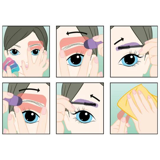 TOPModel Eye Brow Stamp Set BEAUTY and ME Asst - Image 4