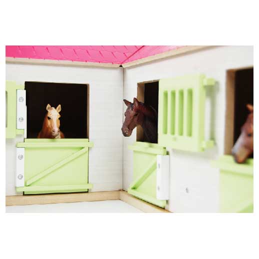 1:24 Horse Stable Wth 4 Boxes & Wash Box - Image 2