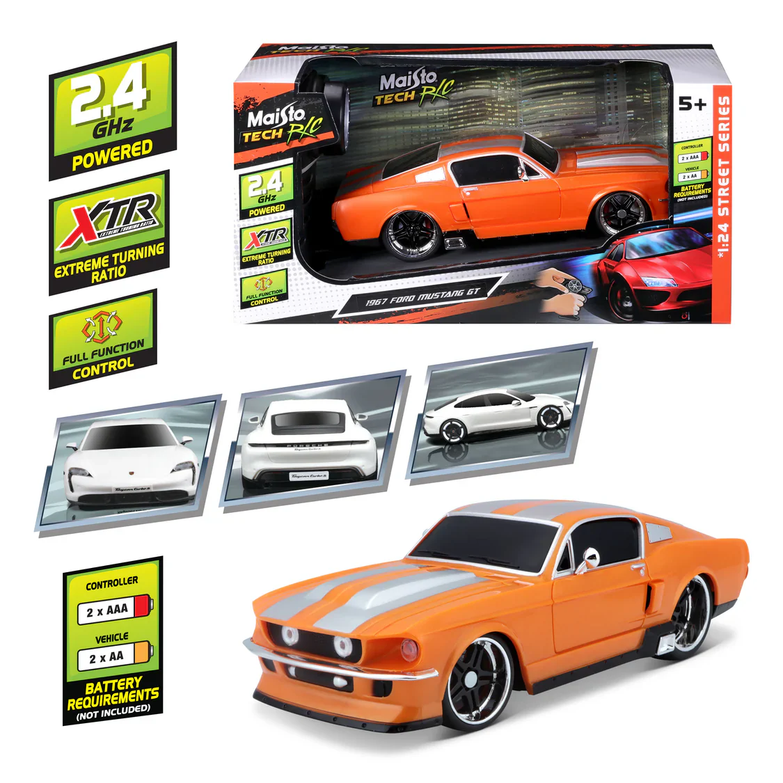 1:24 Rc 1967 Ford Mustang Gt 2.4Ghz - Image 9