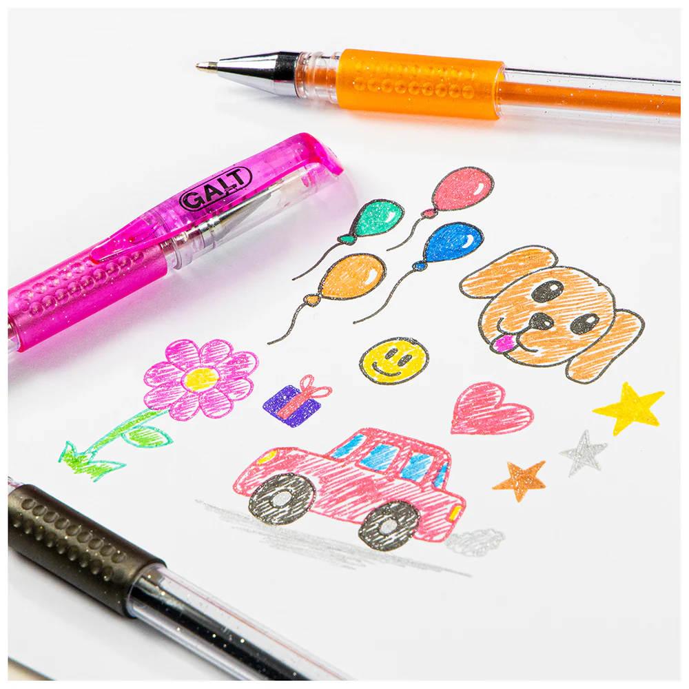 GALT 12 Glitter Gel Pens - Scented - Image 4
