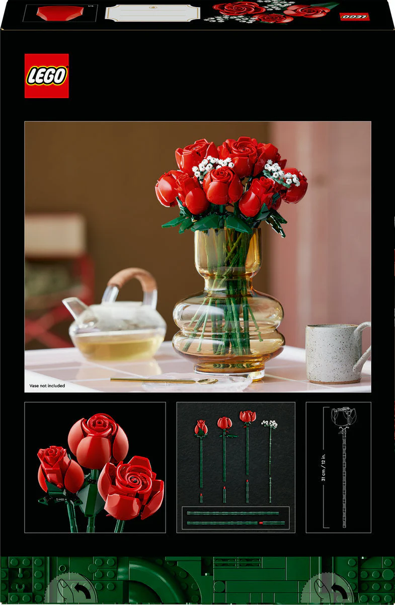 LEGO Icons Bouquet of Roses Flowers Set 10328 - Image 3