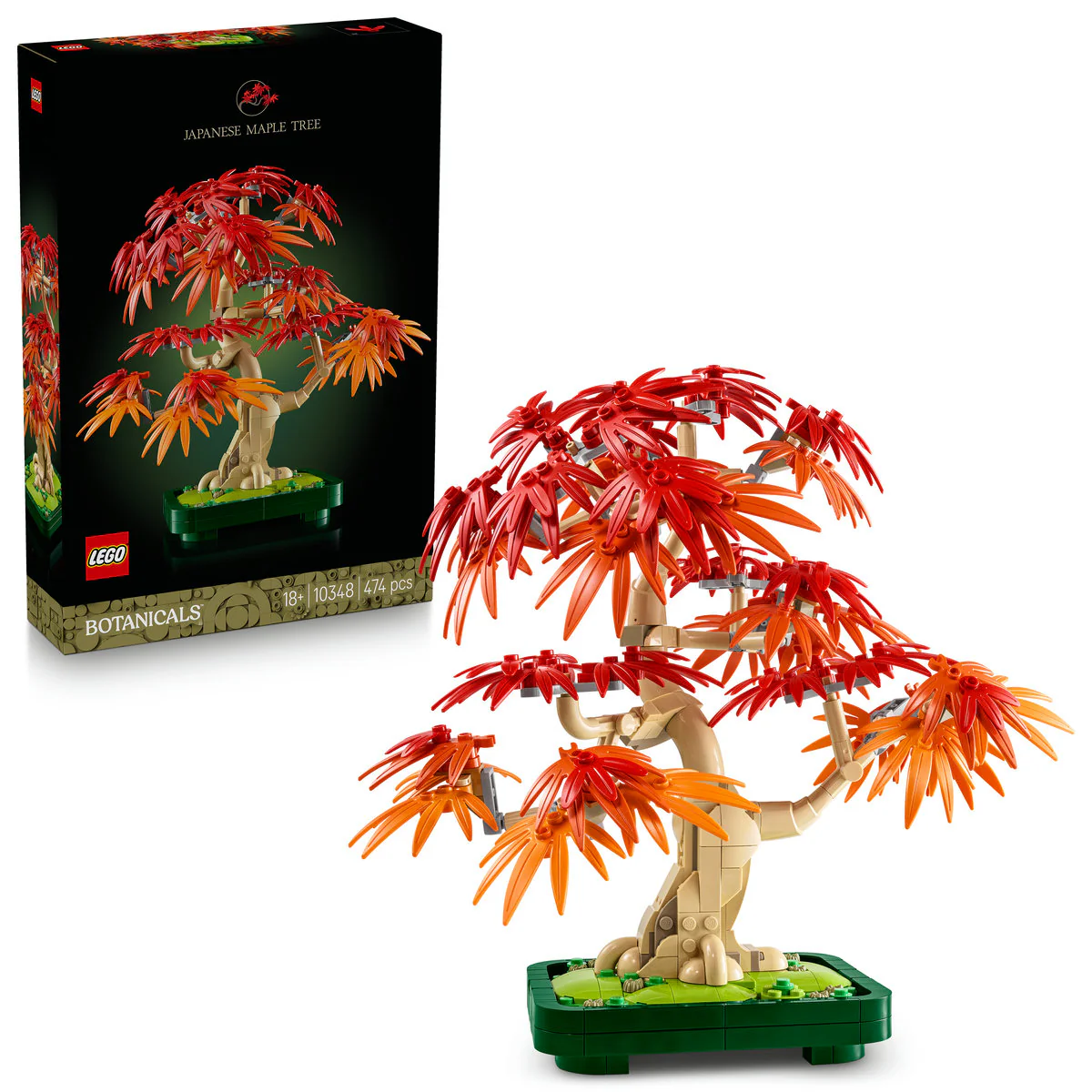 LEGO Botanicals Japanese Red Maple Bonsai Tree Plant Decor 10348 - Image 4