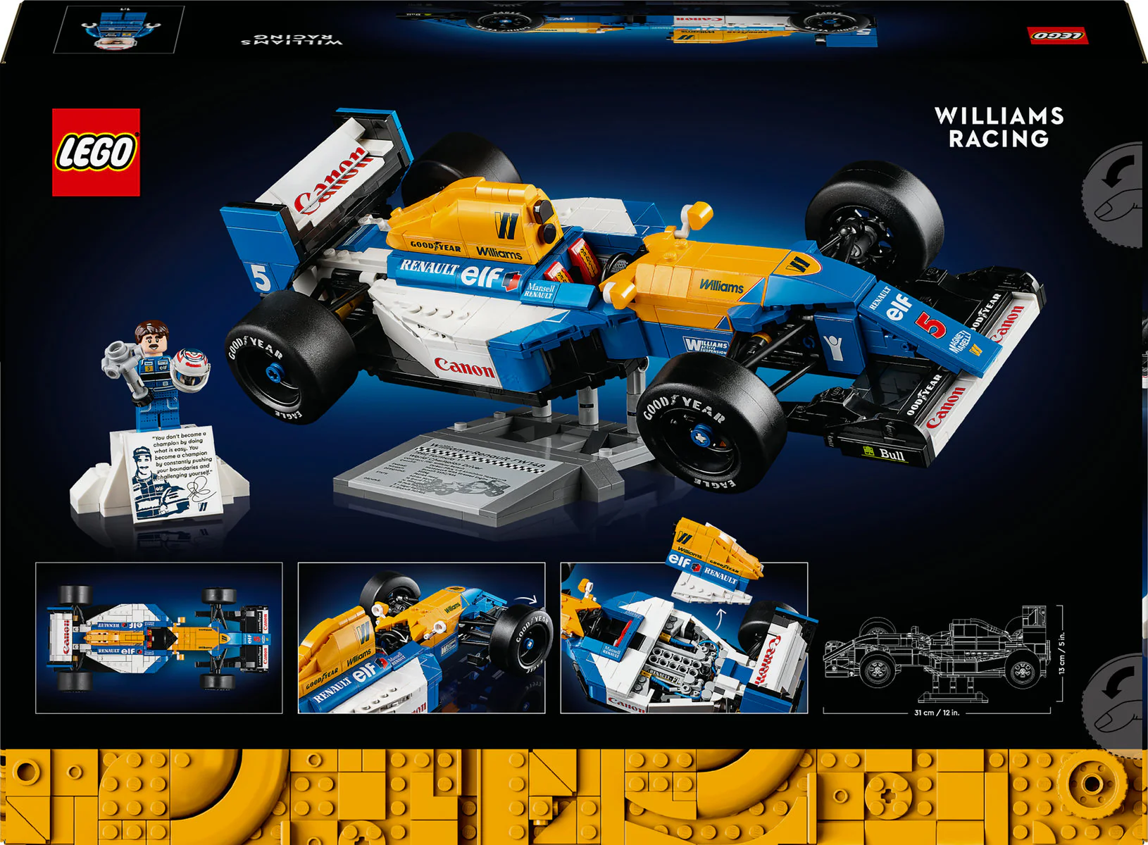 LEGO Icons Williams Racing FW14B & Nigel Mansell 10353 - Image 4