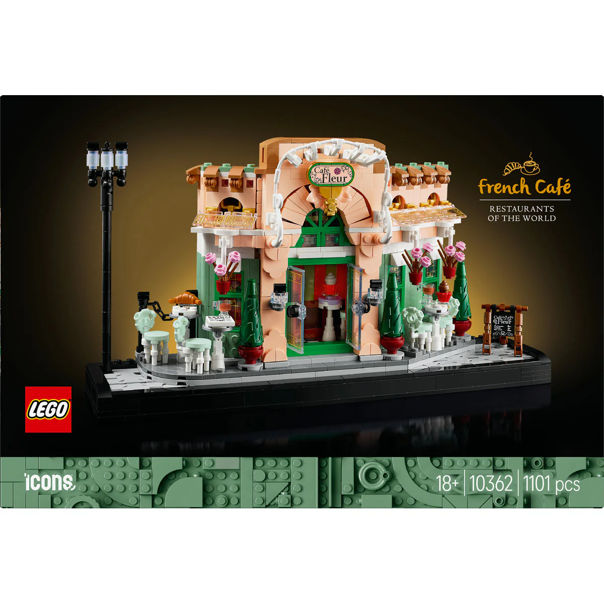 LEGO Icons French Café Building Set for Adults 10362 - Image 2