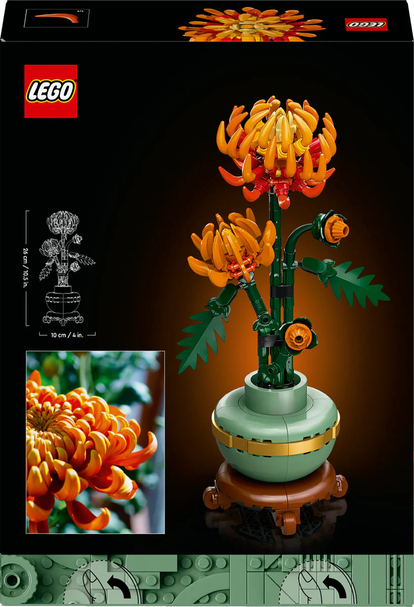 LEGO Icons Chrysanthemum Flower Set for Adults 10368 - Image 3