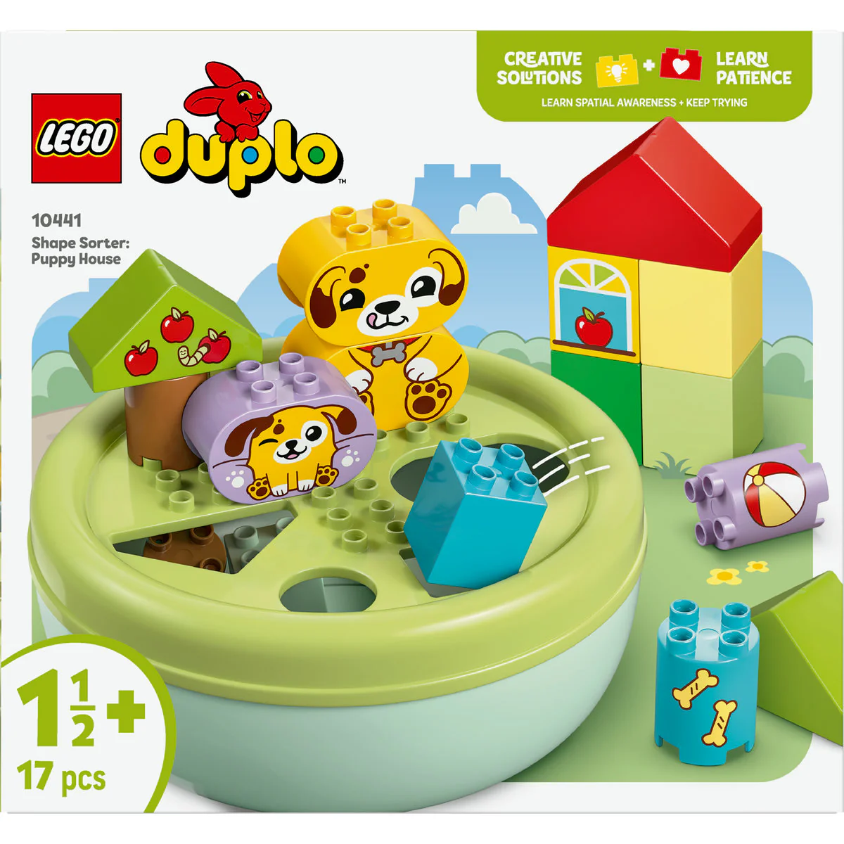 LEGO DUPLO My First Shape Sorter: Puppy House Toddler Learning Toy 10441 - Image 2