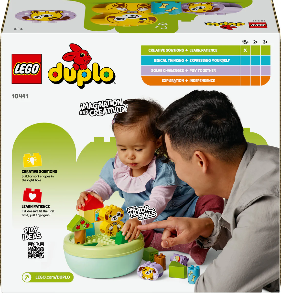 LEGO DUPLO My First Shape Sorter: Puppy House Toddler Learning Toy 10441 - Image 3