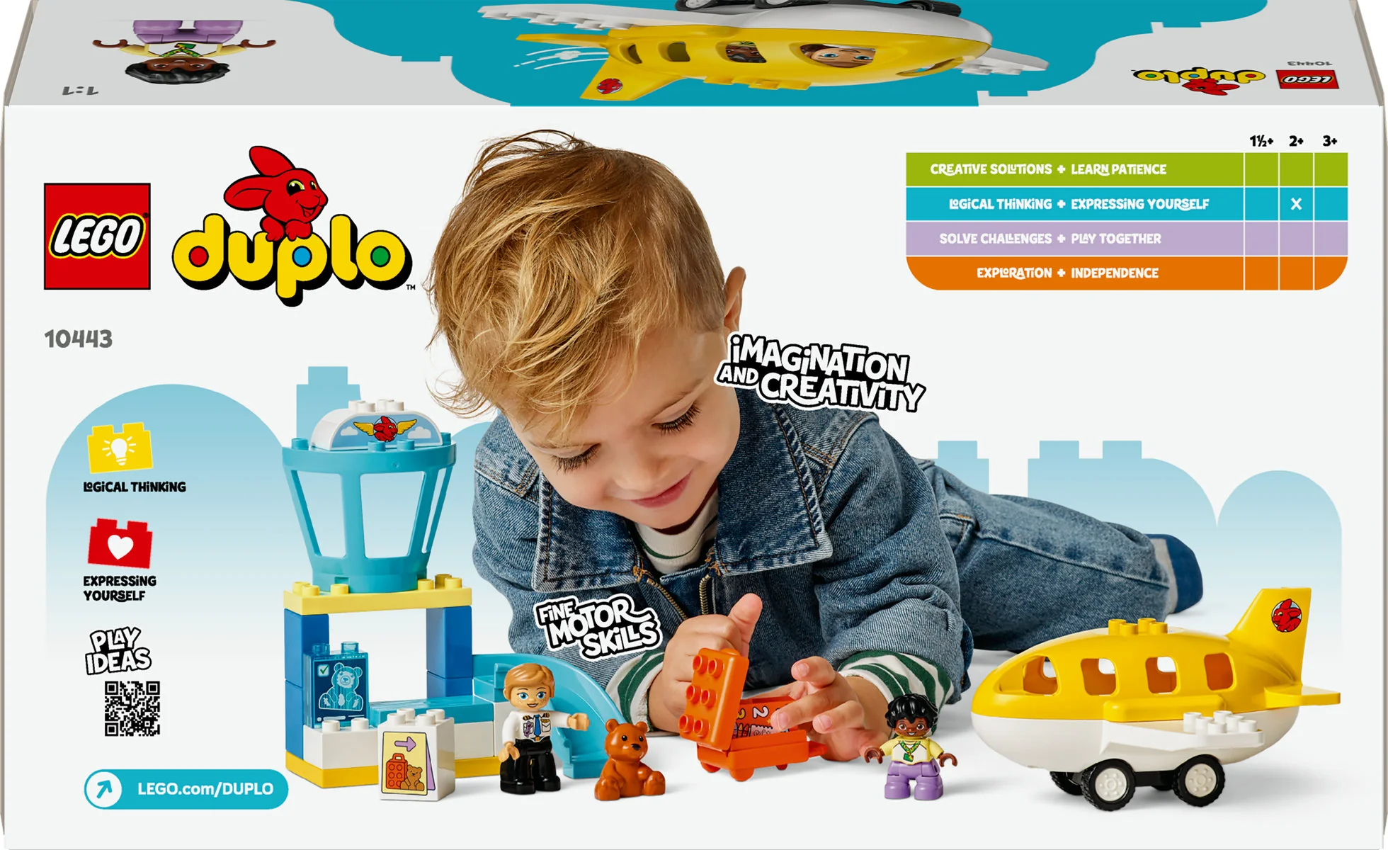 LEGO DUPLO Town First Time at the Airport Building Toy for Pretend Play 10443 - Image 3