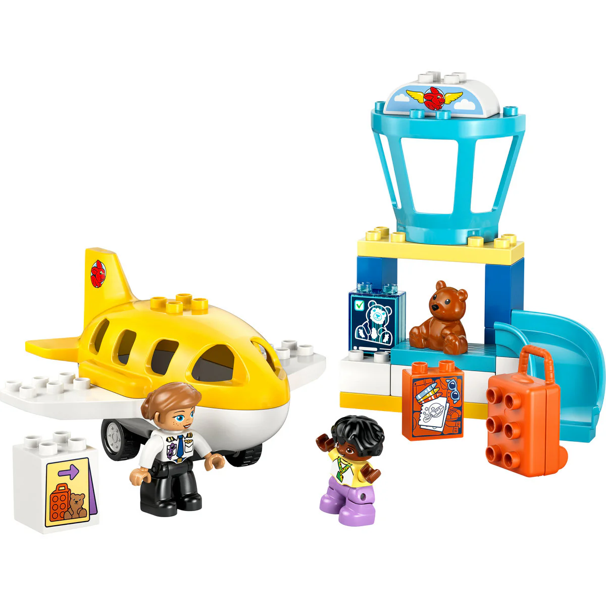 LEGO DUPLO Town First Time at the Airport Building Toy for Pretend Play 10443 - Image 5