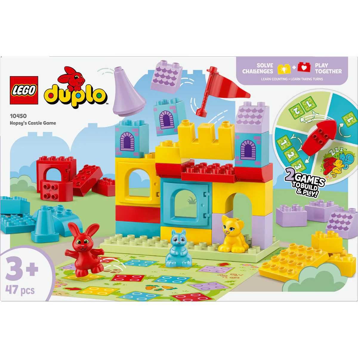 LEGO DUPLO Hopsy’s Castle Game Learn-Through-Play Building Toy 10450 - Image 2