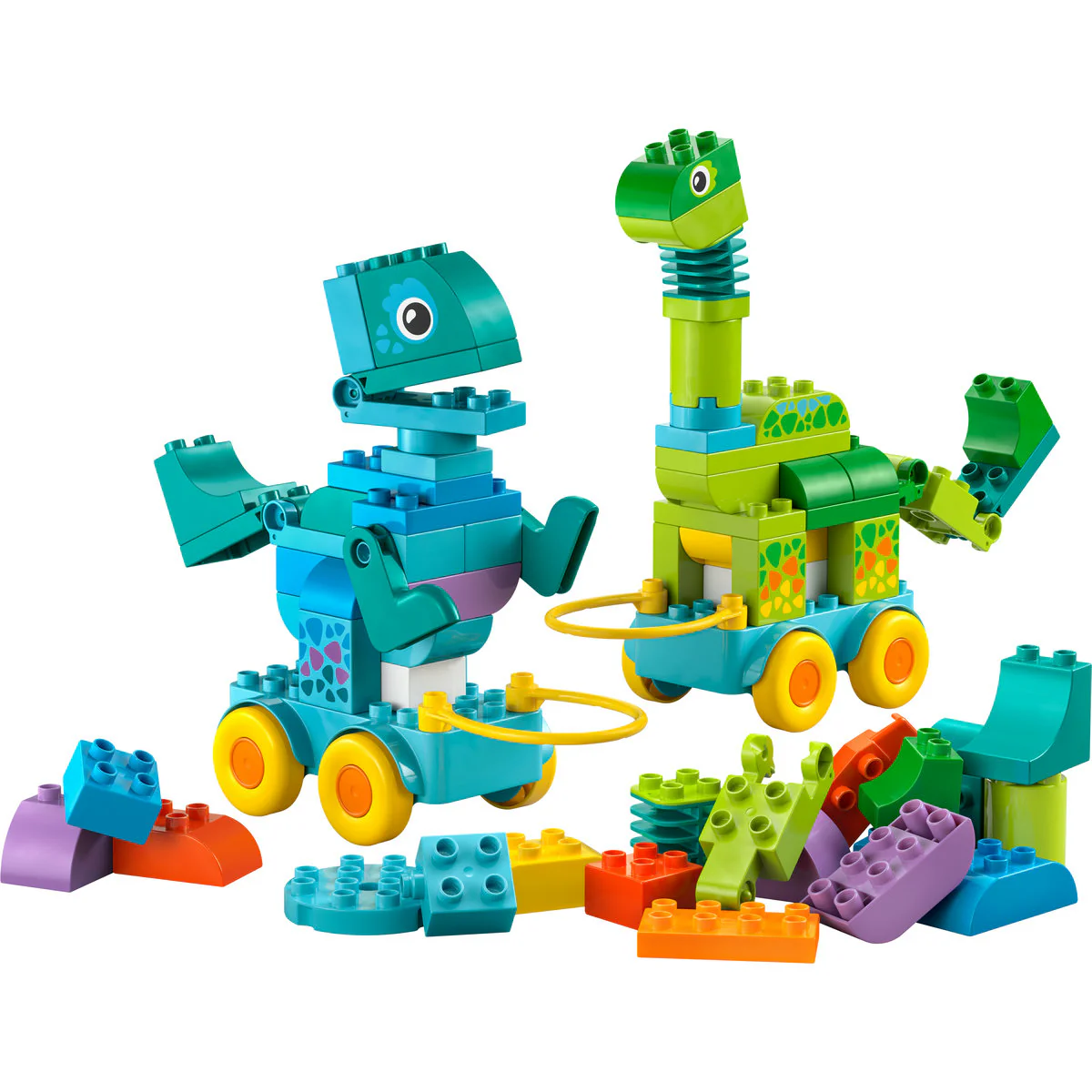 LEGO DUPLO Town 3in1 Dinosaurs on Wheels Learn-Through-Play Toddler Toy 10451 - Image 5