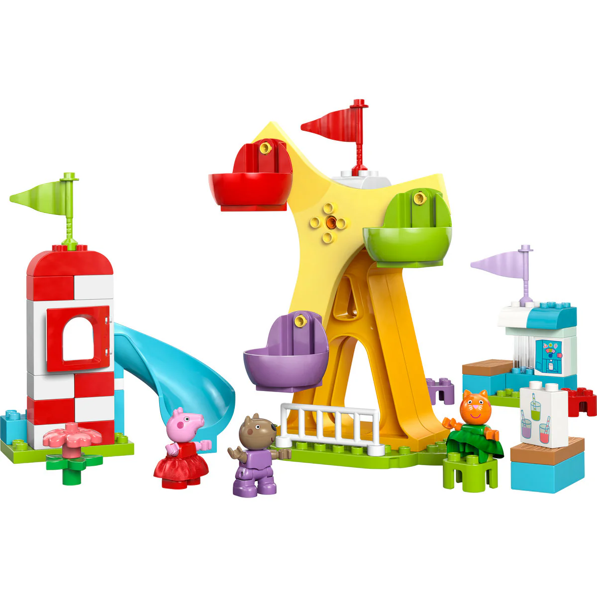 LEGO DUPLO Peppa Pig Funfair Toy with Figures 10453 - Image 4