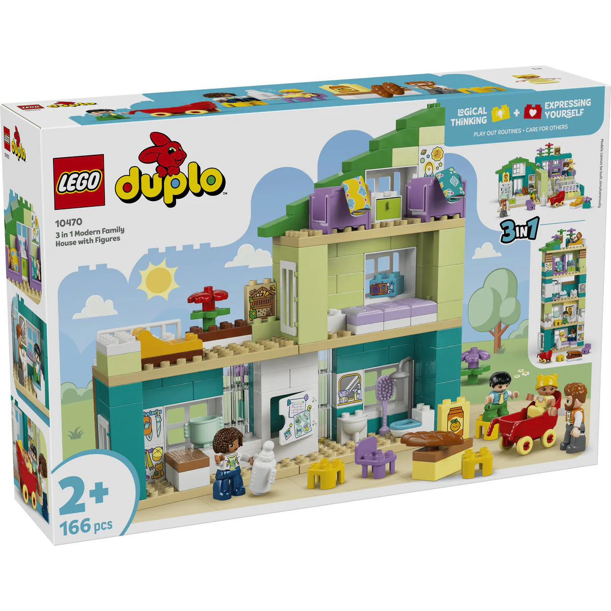 LEGO DUPLO 3 in 1 Modern Family House with Figures 10470 - Image 2