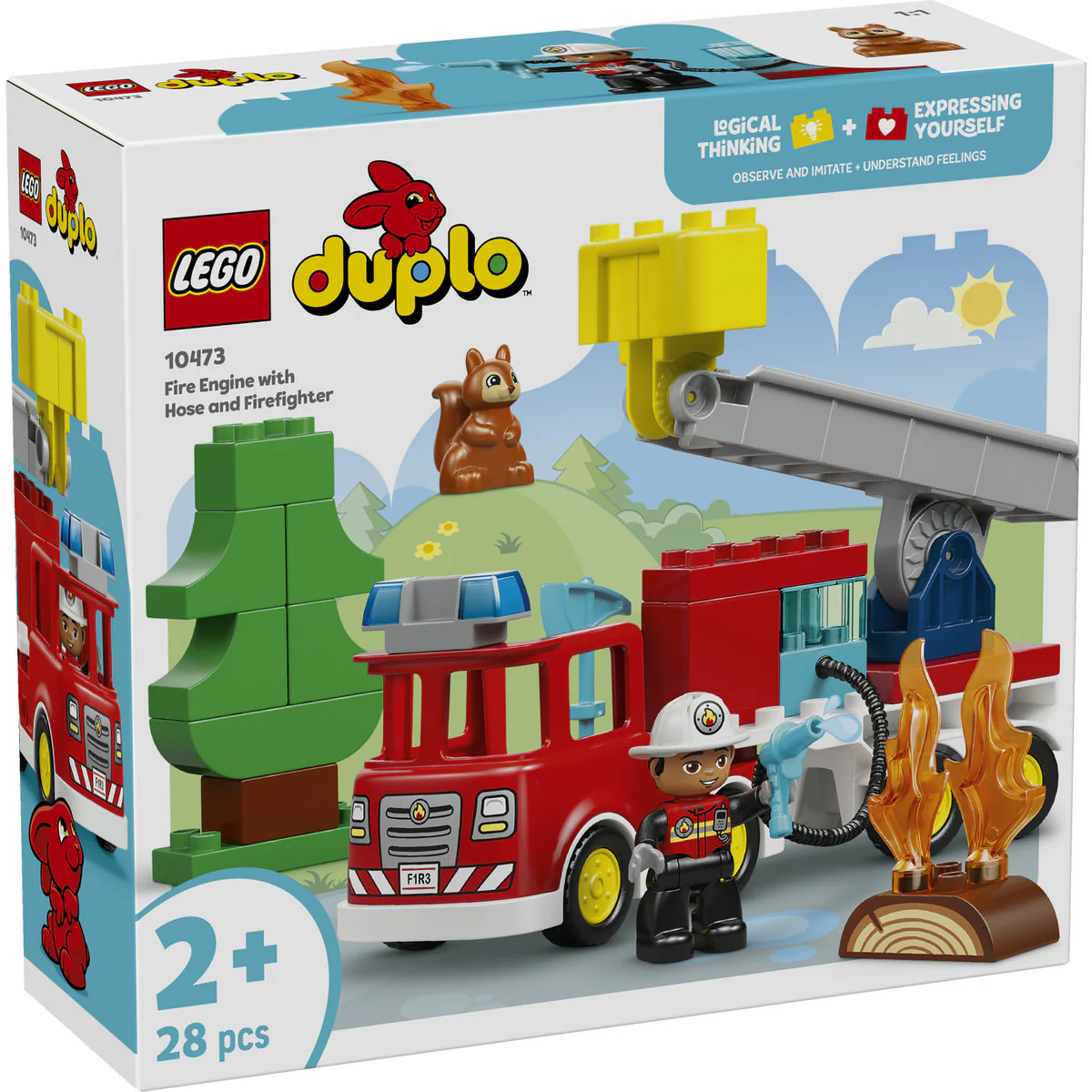 LEGO DUPLO Fire Engine with Hose and Firefighter 10473 - Image 2