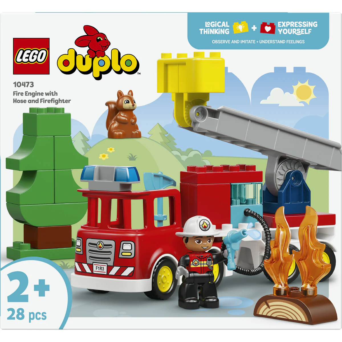LEGO DUPLO Fire Engine with Hose and Firefighter 10473 - Image 3