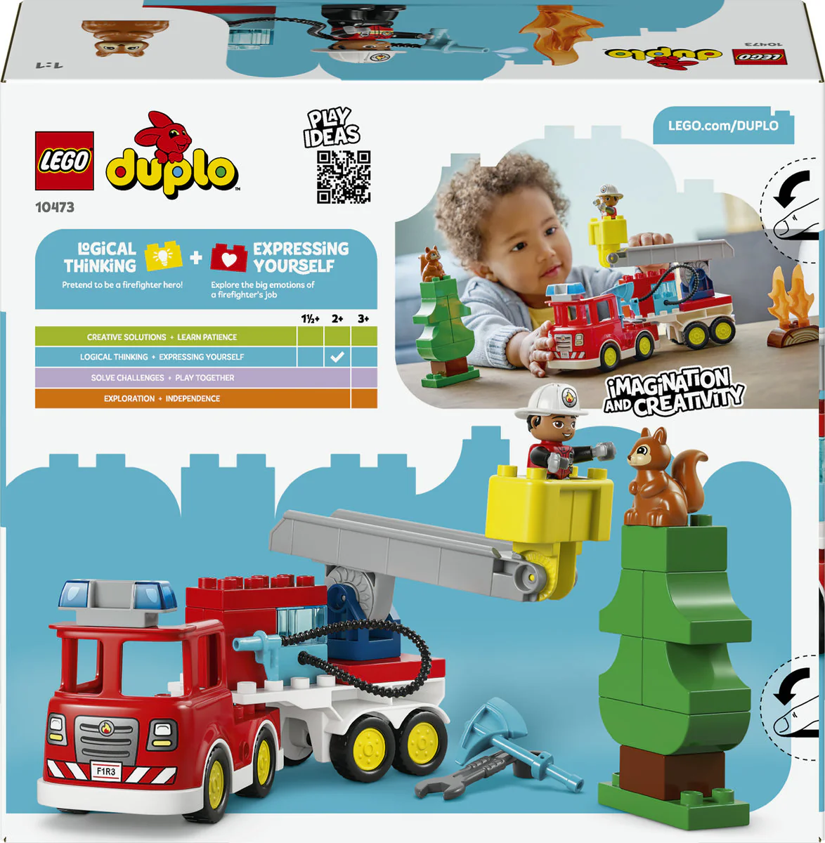 LEGO DUPLO Fire Engine with Hose and Firefighter 10473 - Image 4