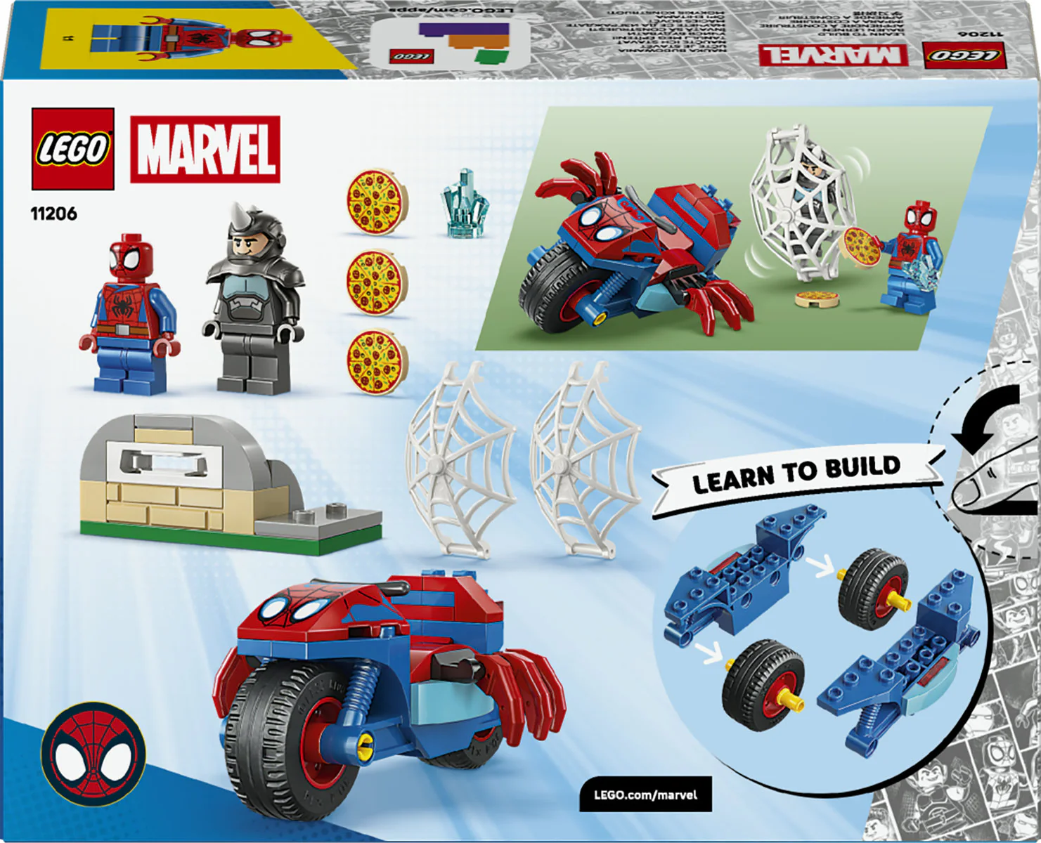 LEGO Marvel Spidey on his Motorcycle vs. Rhino 11206 - Image 4