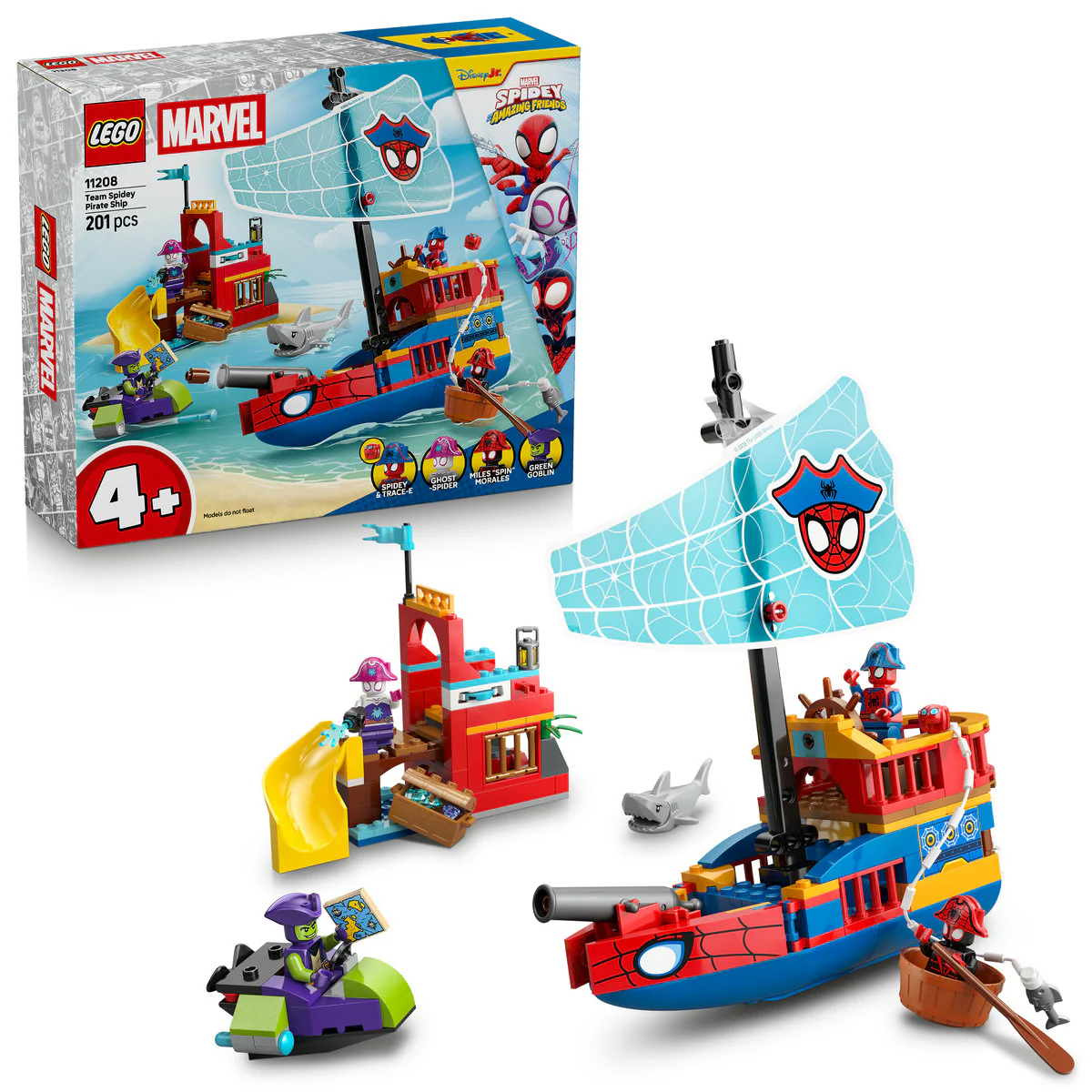 LEGO Marvel Team Spidey Pirate Ship Toy 11208