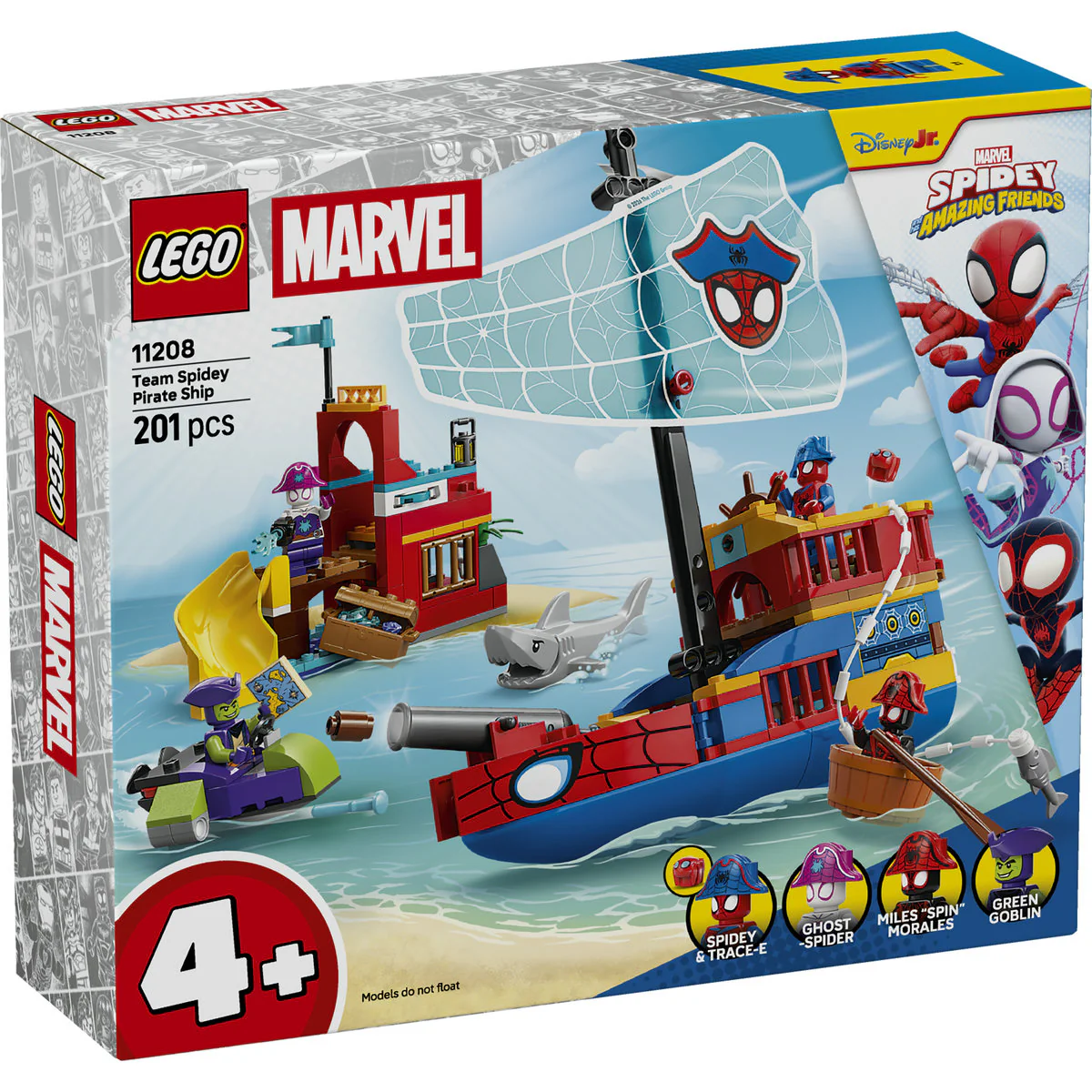 LEGO Marvel Team Spidey Pirate Ship Toy 11208 - Image 2
