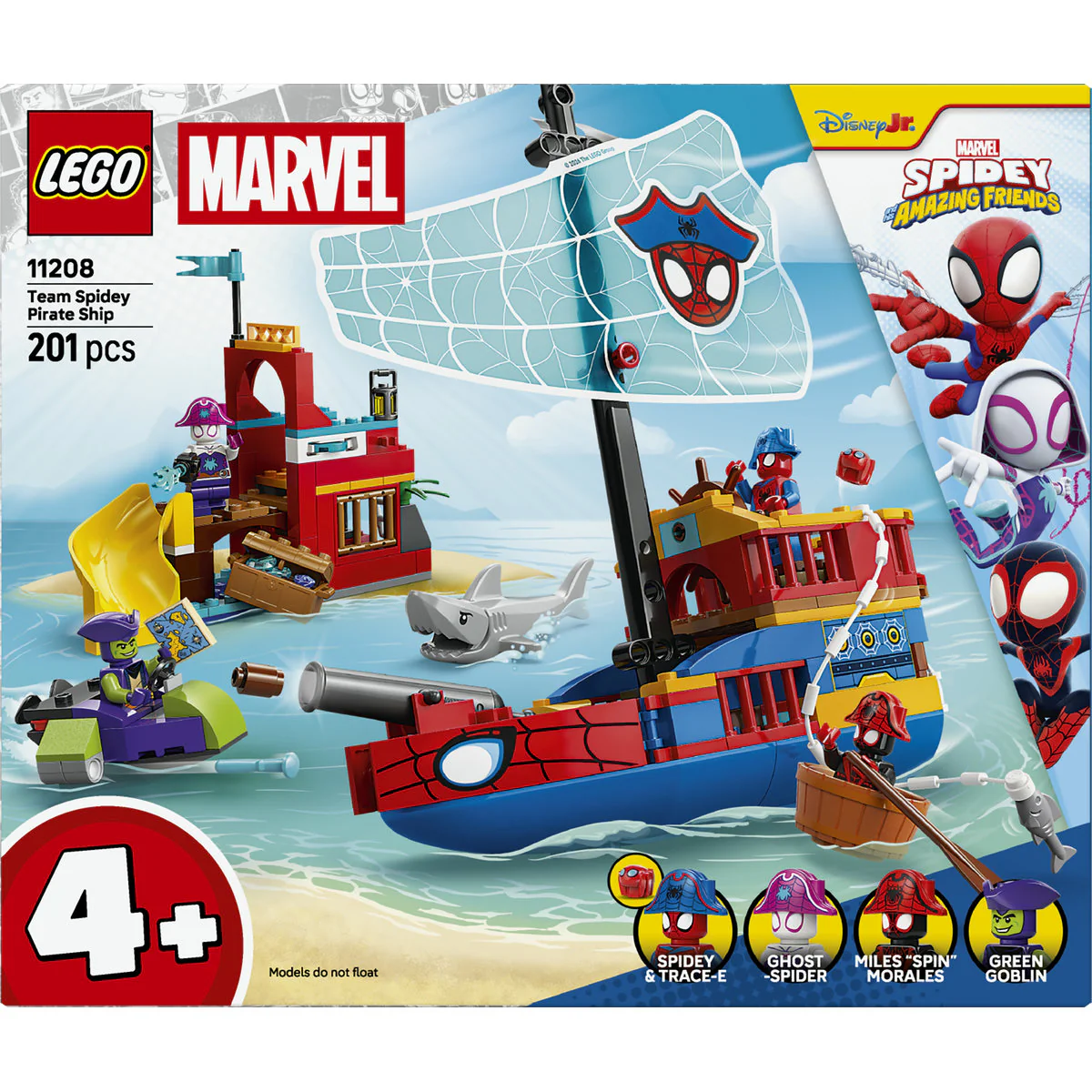 LEGO Marvel Team Spidey Pirate Ship Toy 11208 - Image 3