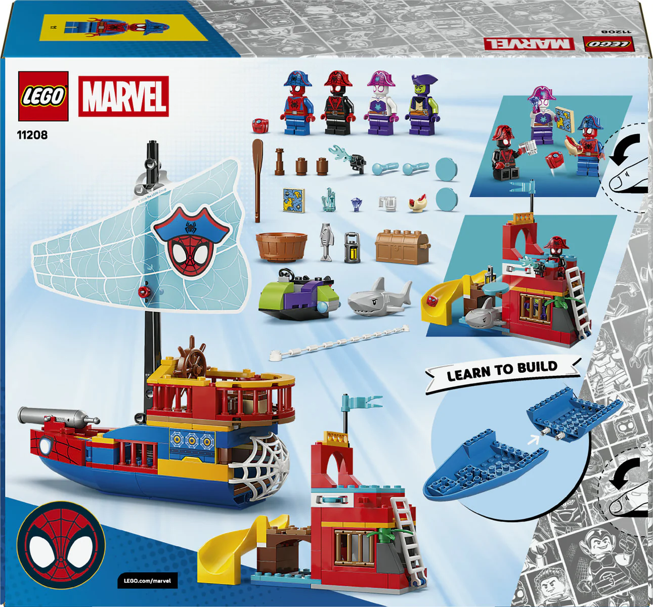 LEGO Marvel Team Spidey Pirate Ship Toy 11208 - Image 4