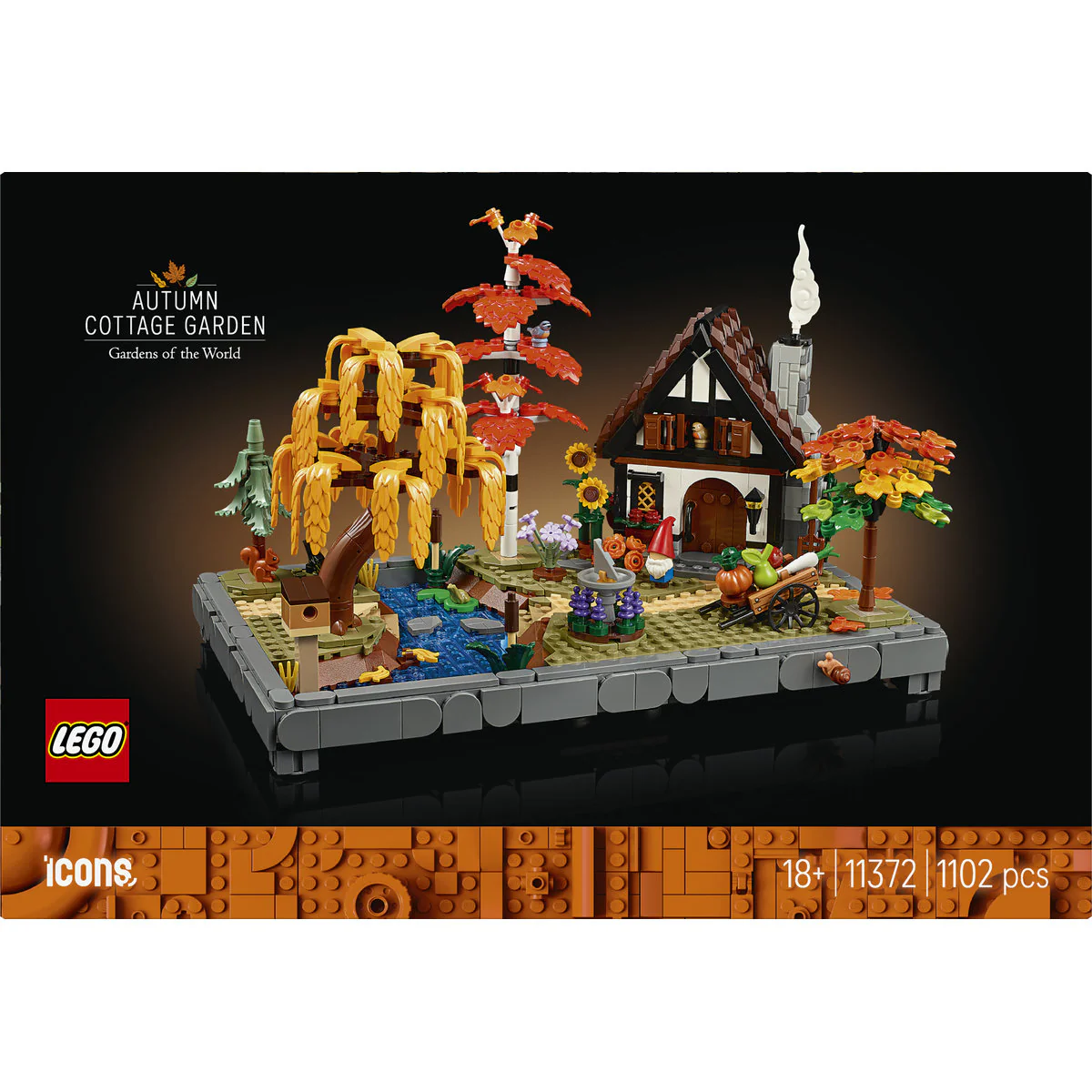 LEGO Icons Autumn Cottage Garden Model Kit 11372 - Image 3