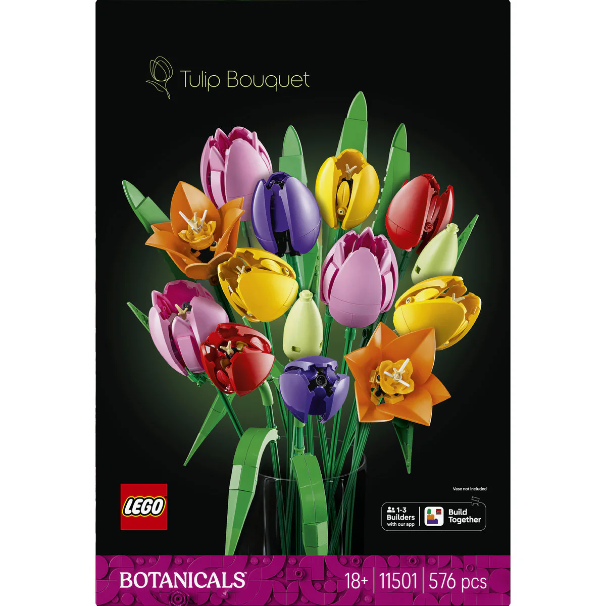 LEGO Botanicals Tulip Bouquet Faux Flowers Set 11501 - Image 3