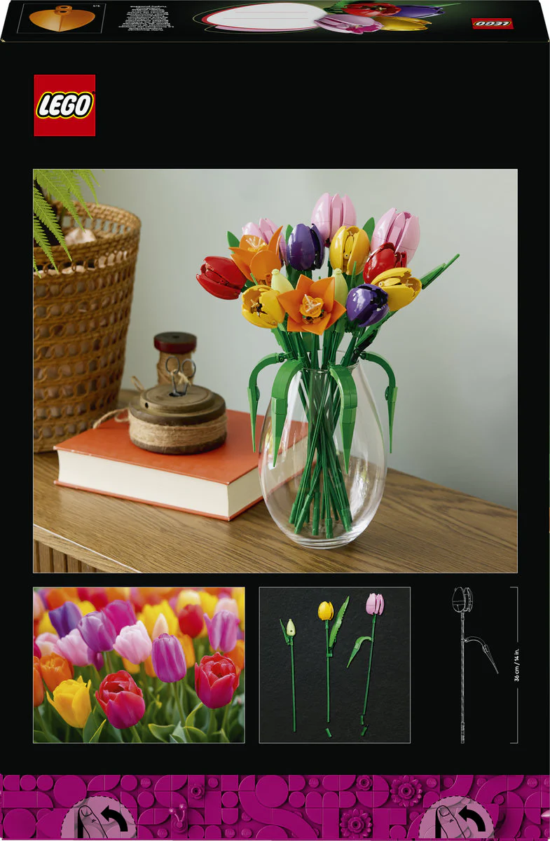 LEGO Botanicals Tulip Bouquet Faux Flowers Set 11501 - Image 4
