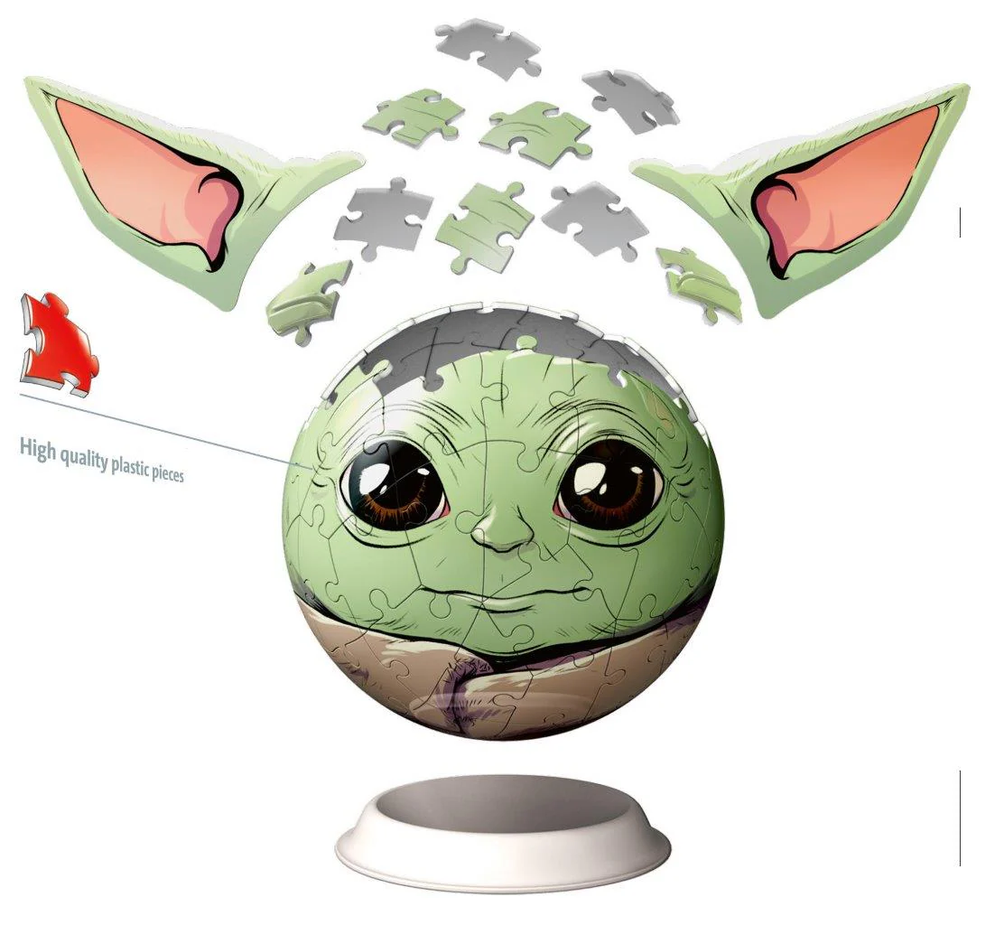Ravensburger Star Wars Mandalorian Grogu Ears 72 Piece 3D Jigsaw Puzzle - Image 6