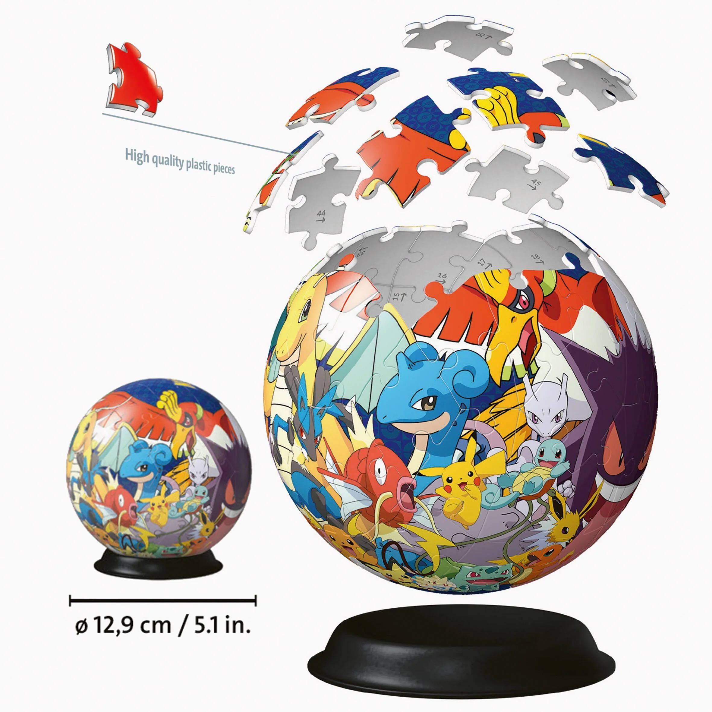 Ravensburger Pokemon 3D Ball 72 Piece Jigsaw Puzzle - Image 3