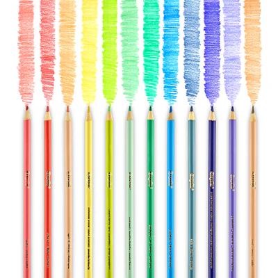 12 Pastel Coloured Pencils - Image 2