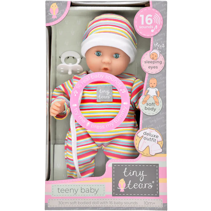 12'' Teeny Tiny Tears Soft Body Baby with 16 Sounds - Image 3