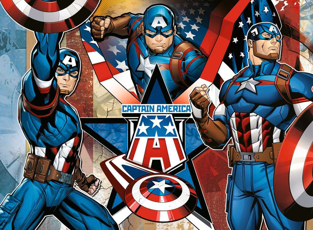 Ravensburger Marvel Hero, Captain America XXL 100 Piece Jigsaw Puzzle - Image 2