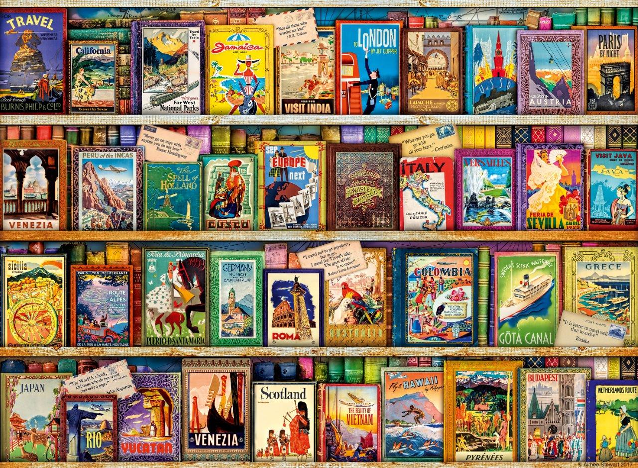 Ravensburger Vintage Travel, Aimee Stewart 500 Piece Jigsaw Puzzle - Image 3