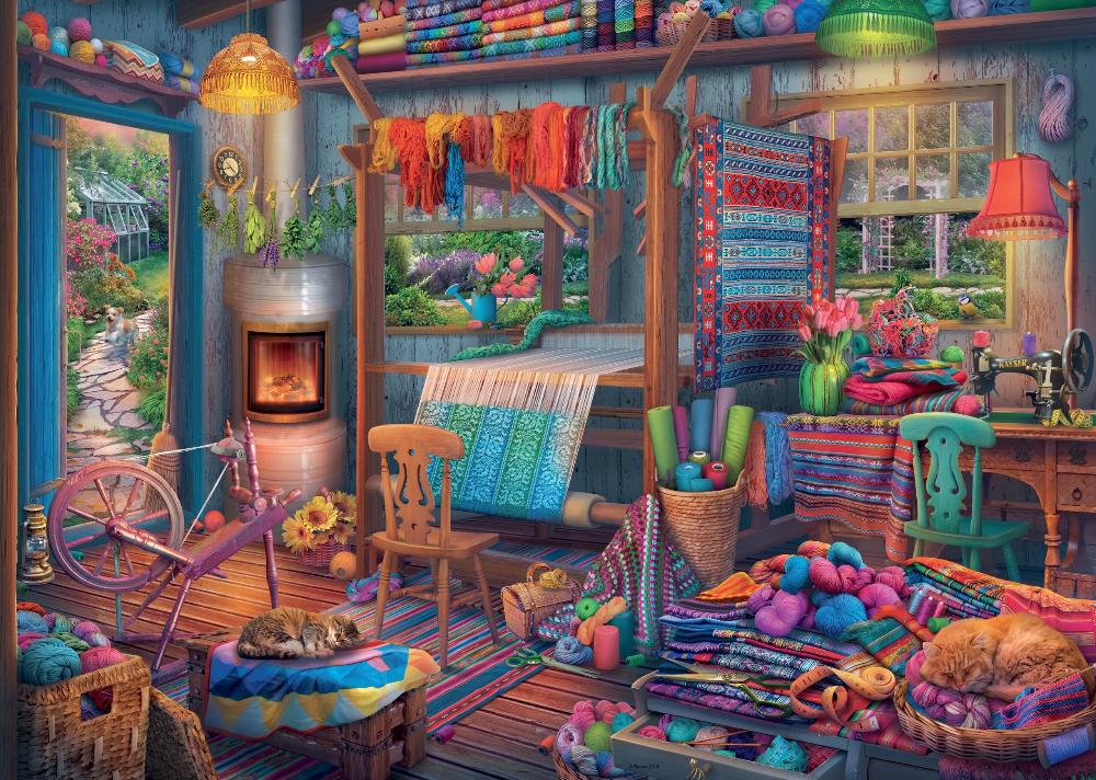 Ravensburger The Weaver's Workshop 1000 Piece Jigsaw Puzzle - Image 2