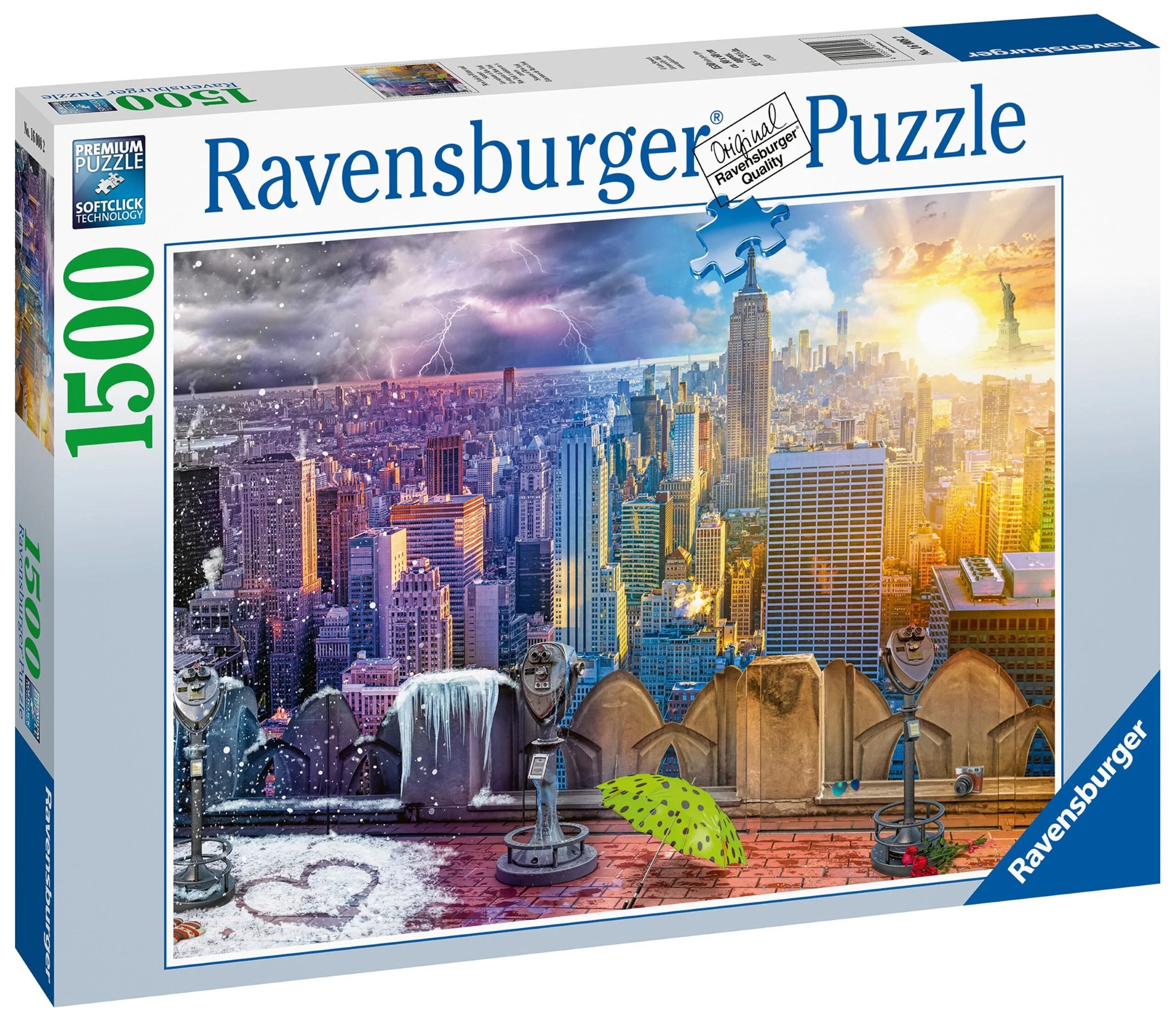 Ravensburger New York Summer and Winter 1500 Piece Jigsaw Puzzle