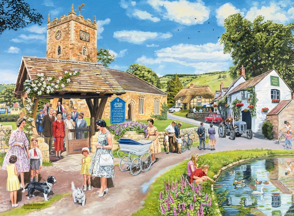 Ravensburger Happy Days No 3, Countryside Nostalgia 4x 500 Piece Jigsaw Puzzle - Image 2