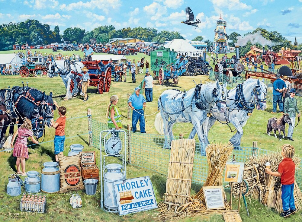 Ravensburger Happy Days No 3, Countryside Nostalgia 4x 500 Piece Jigsaw Puzzle - Image 5