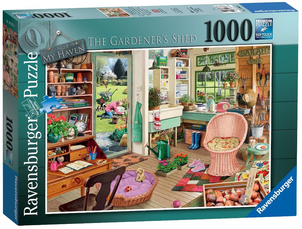Ravensburger My Haven No 8, The Gardener's Shed 1000 Piece Jigsaw Puzzle