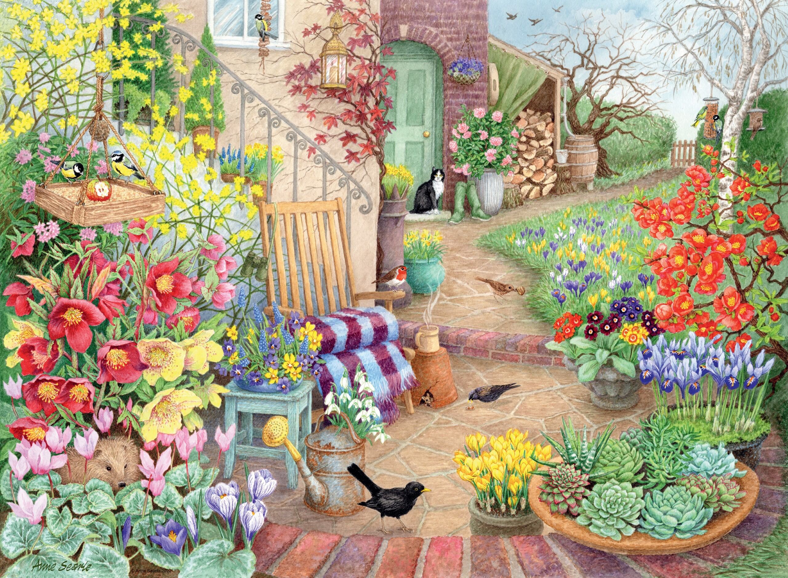 Ravensburger Happy Days No 4, Glorious Gardens 4x 500 Piece Jigsaw Puzzle - Image 5