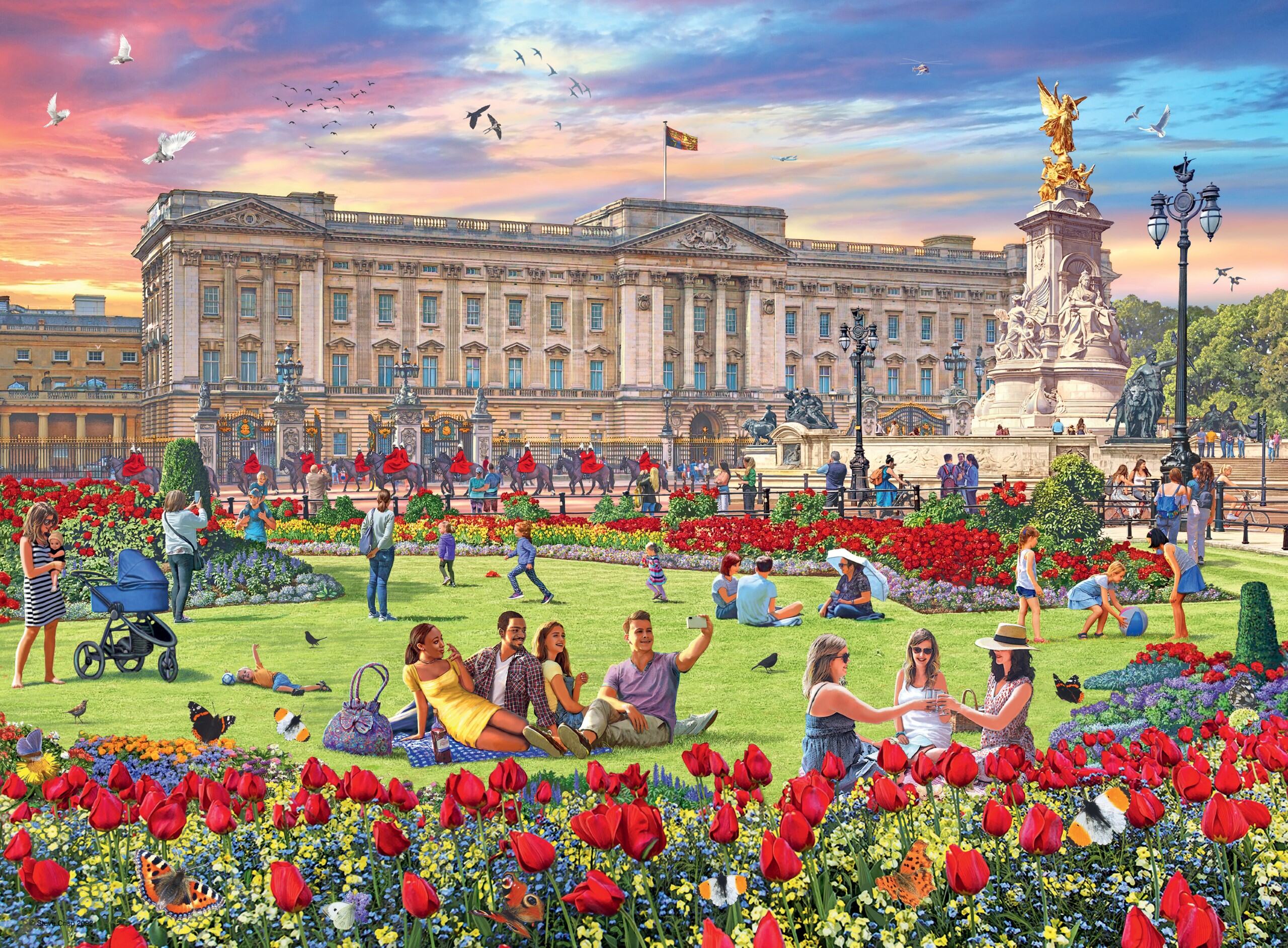 Ravensburger Happy Days No 5, Royal Residences 4x 500 Piece Jigsaw Puzzle - Image 3