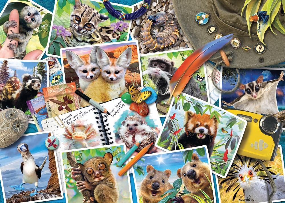 Ravensburger Traveller's Animal Journal 1000 Piece Jigsaw Puzzle - Image 2