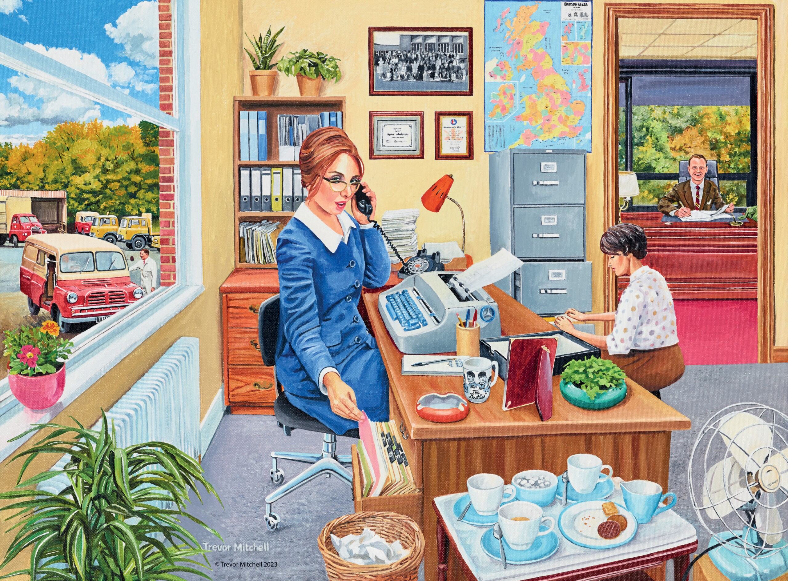 Ravensburger Happy Days No 6, Work Day Memories 4x500 Piece Jigsaw Puzzle - Image 2