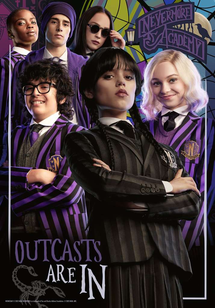 Ravensburger Wednesday, Outcasts are in 300 Piece Jigsaw Puzzle - Image 2
