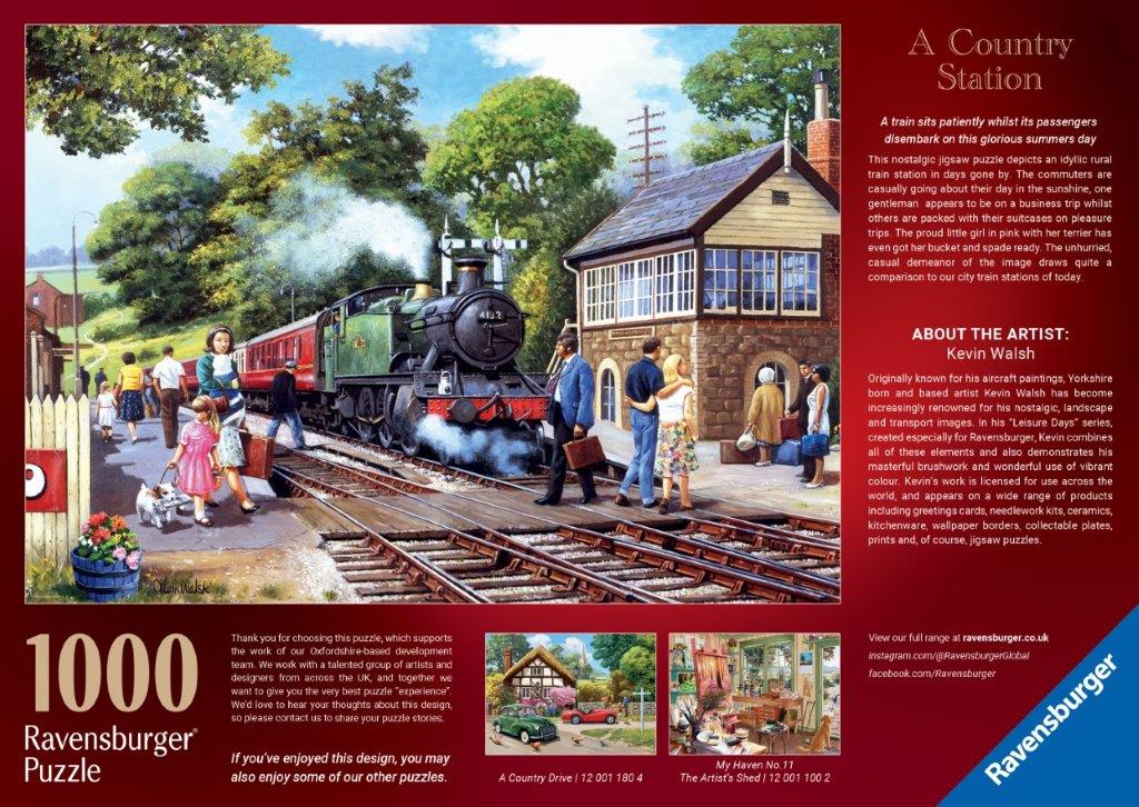 Ravensburger A Country Station 1000 Piece Jigsaw Puzzle - Image 3