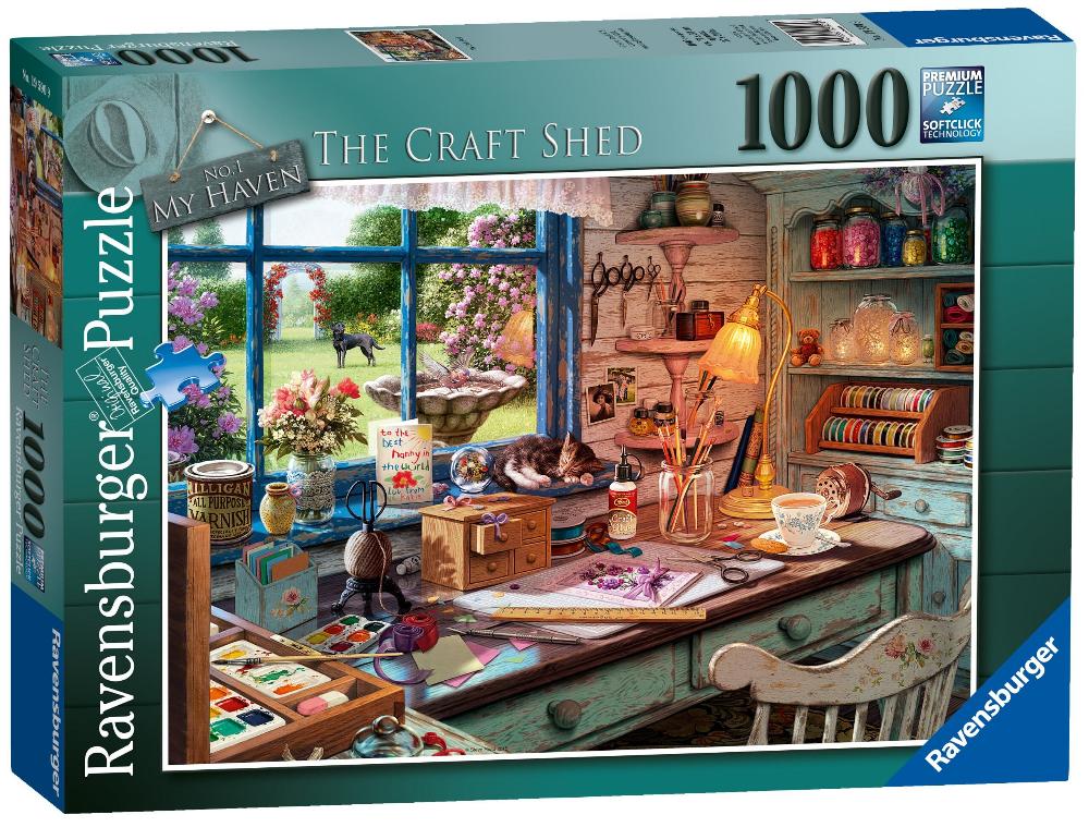 Ravensburger My Haven No.1, The Craft Shed 1000 Piece Jigsaw Puzzle