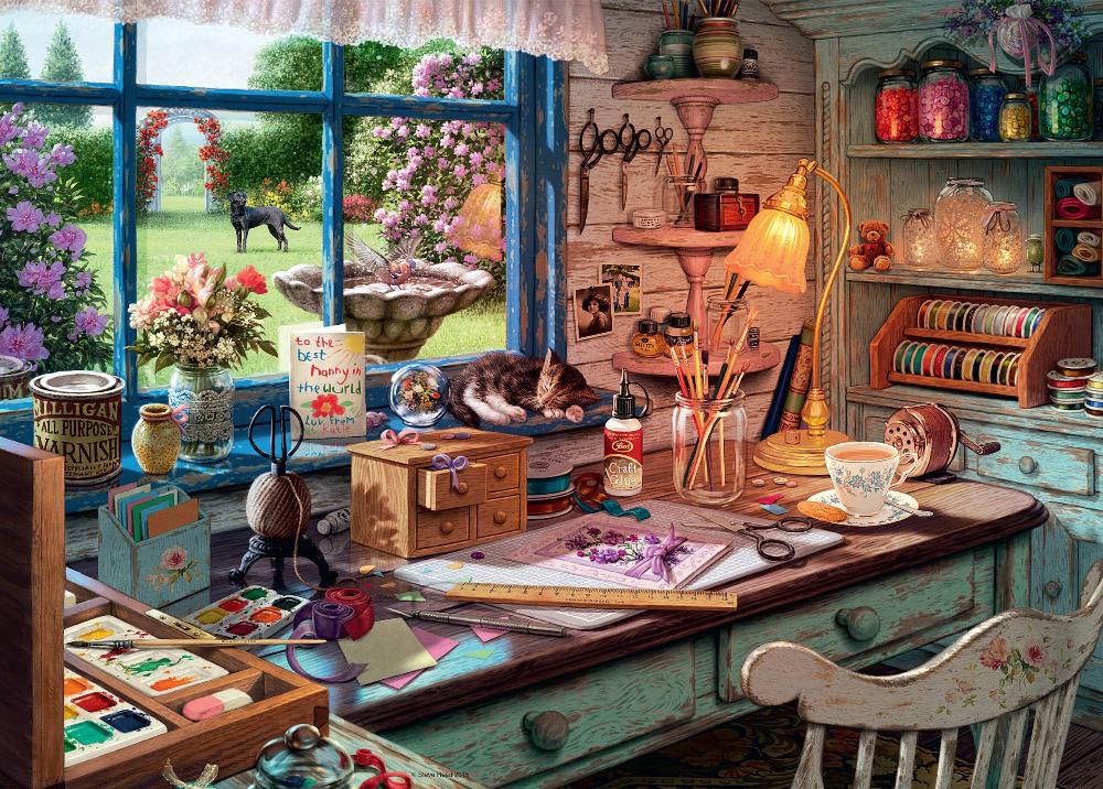 Ravensburger My Haven No.1, The Craft Shed 1000 Piece Jigsaw Puzzle - Image 2