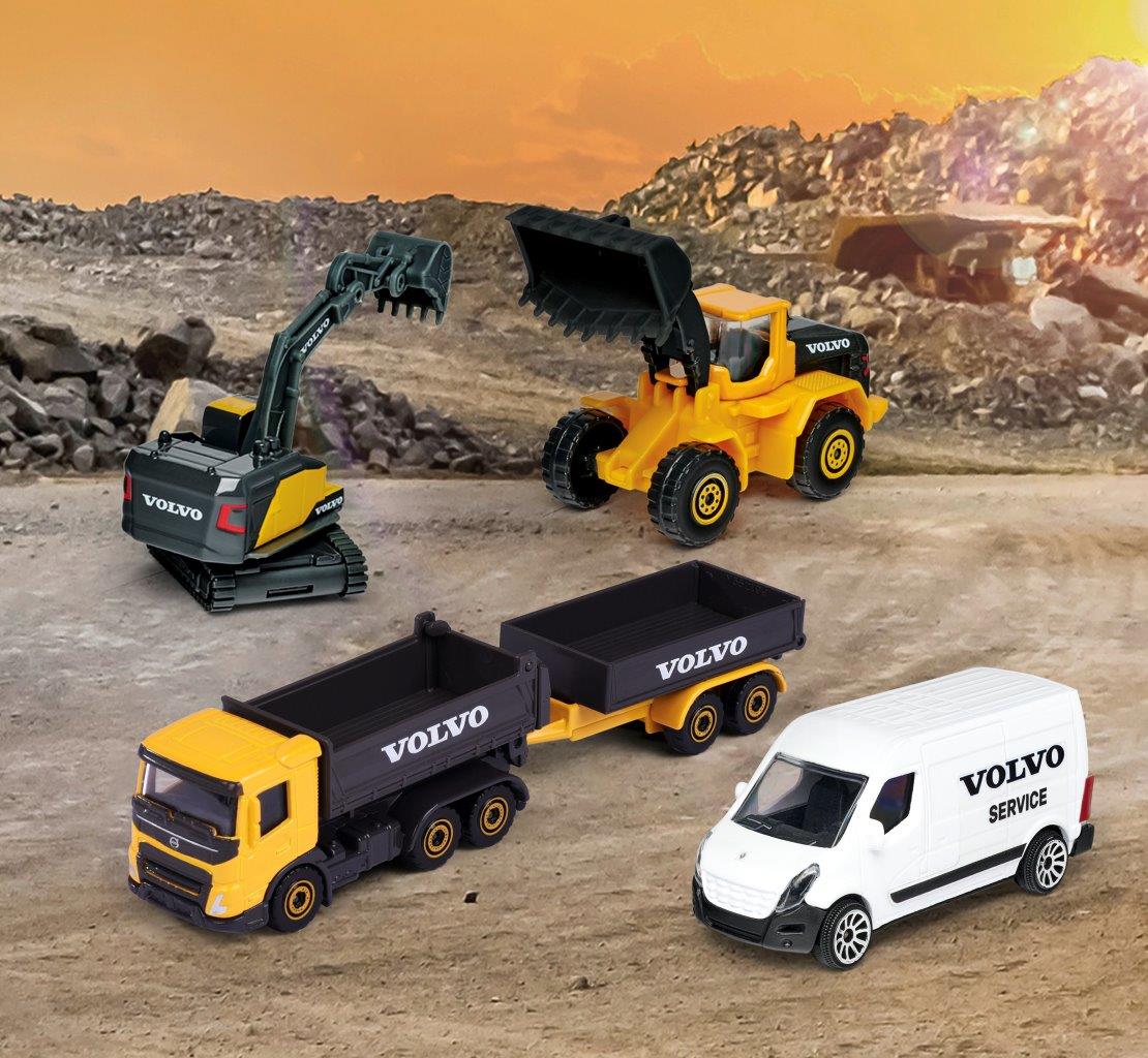 Majorette Creatix Volvo Construction Playset and 5 Vehicles - Image 6