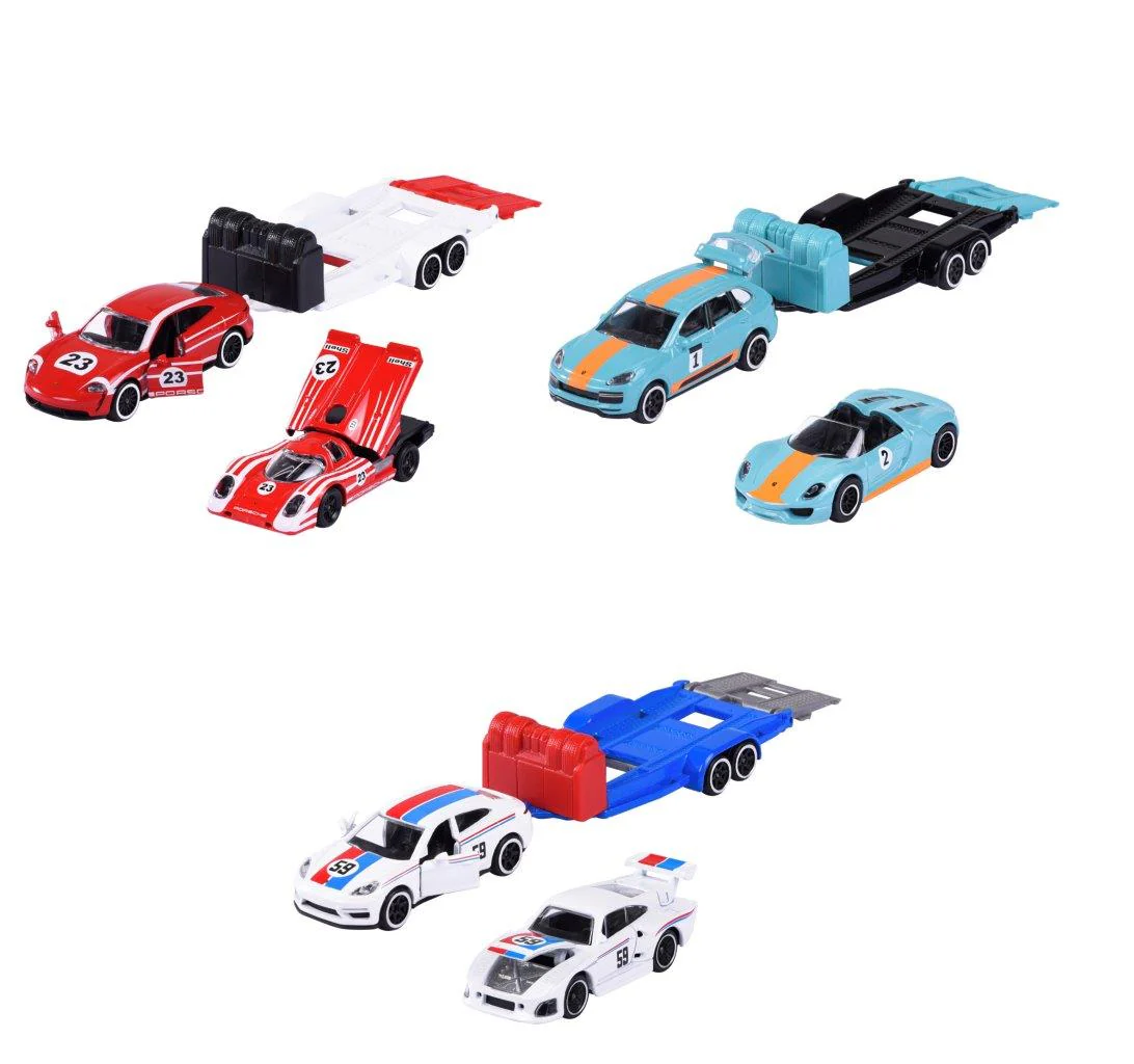 Maorette Porsche Motorsport Race Trailer Vehicle Assortment - Image 3