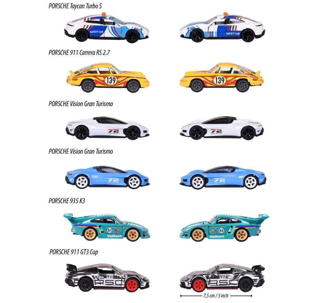 Majorette Porsche Motorsport Deluxe Die Cast Vehicle Asst - Image 4